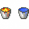 Infinite Lava and Water Buckets
